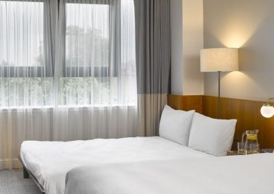 K+K Hotel George Kensington, London Superior Room View to Window with TV