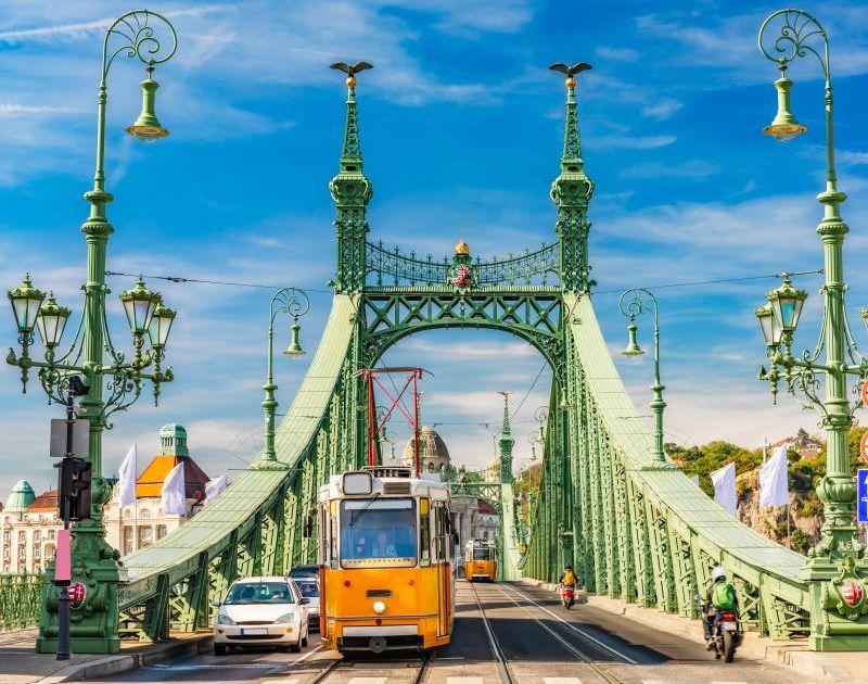 Budapest Streets and Bridge Budapest Streets and Bridge