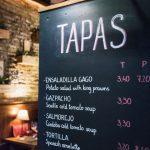 Tapas Menu - Barcelona