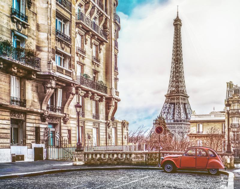 Eiffeltower and City View of Paris