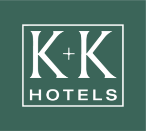 K+K Logo White on Green