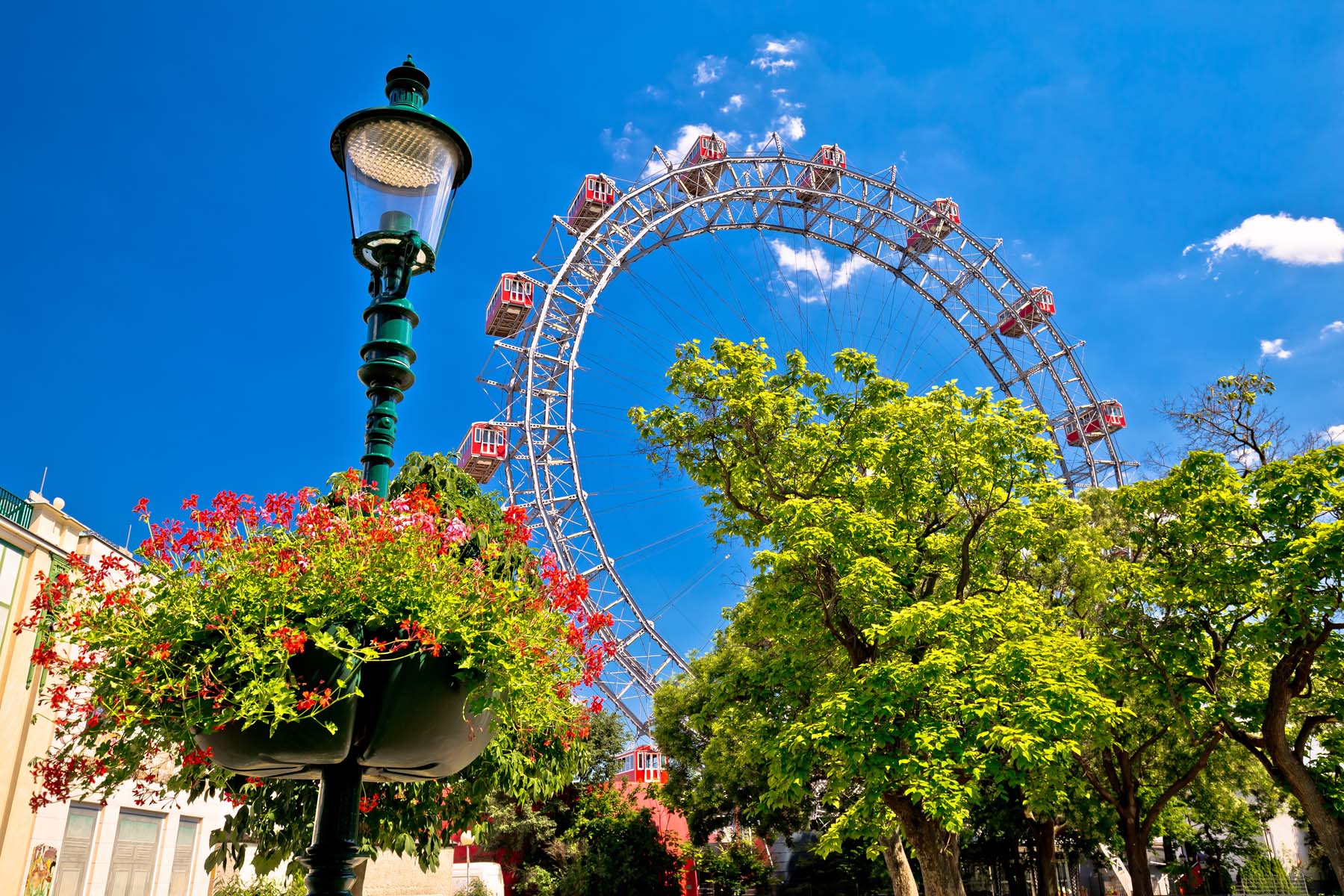 Prater,Riesenrad,Gianf,Ferris,Wheel,In,Vienna,View,,Park,In Prater Riesenrad gianf Ferris wheel in Vienna view, park in capital of Austria