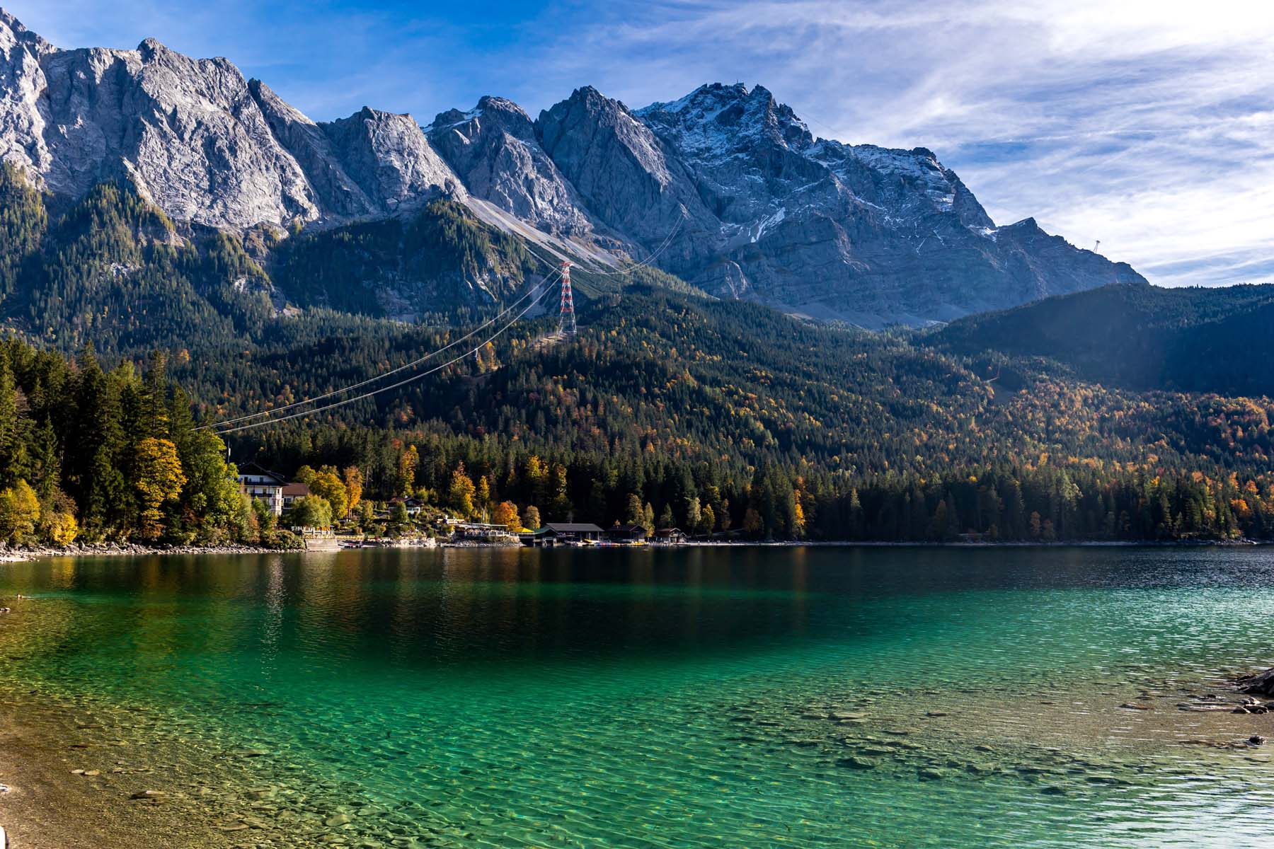 Landscape,Of,Eibsee,Lake,In,Front,Of,Zugspitze,Summit,,Garmisch-partenkirchen,
